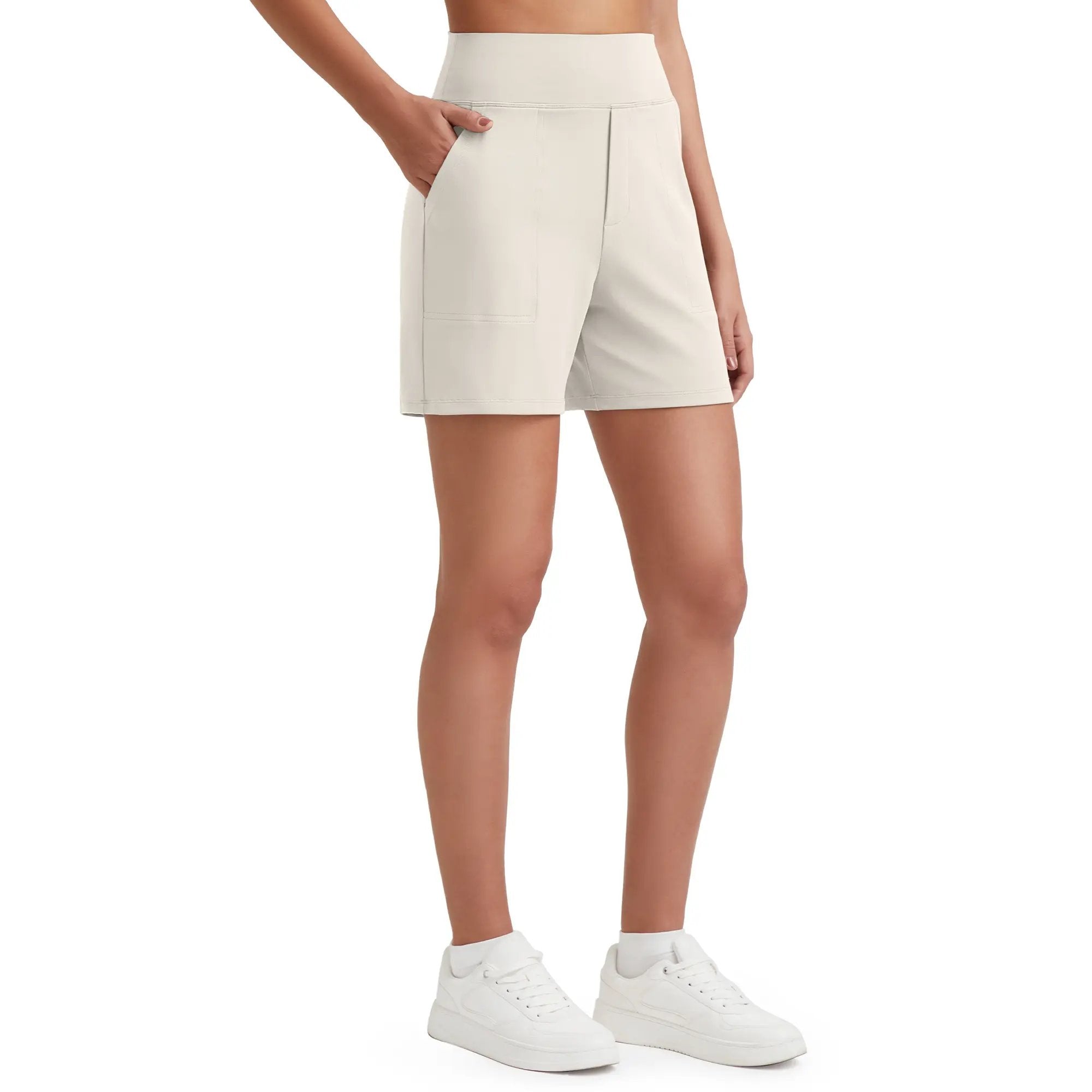 📦📦LAST DAY SAVE 49% ⏰Women's High-Waisted Athletic Bermuda Shorts with Pockets – Running, Yoga, Summer Casual Activewear(Buy 2 Free Shipping)