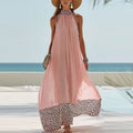 🌸 Women’s Polka Dot Maxi Dress 👗💖 Elegant Cotton Linen Style