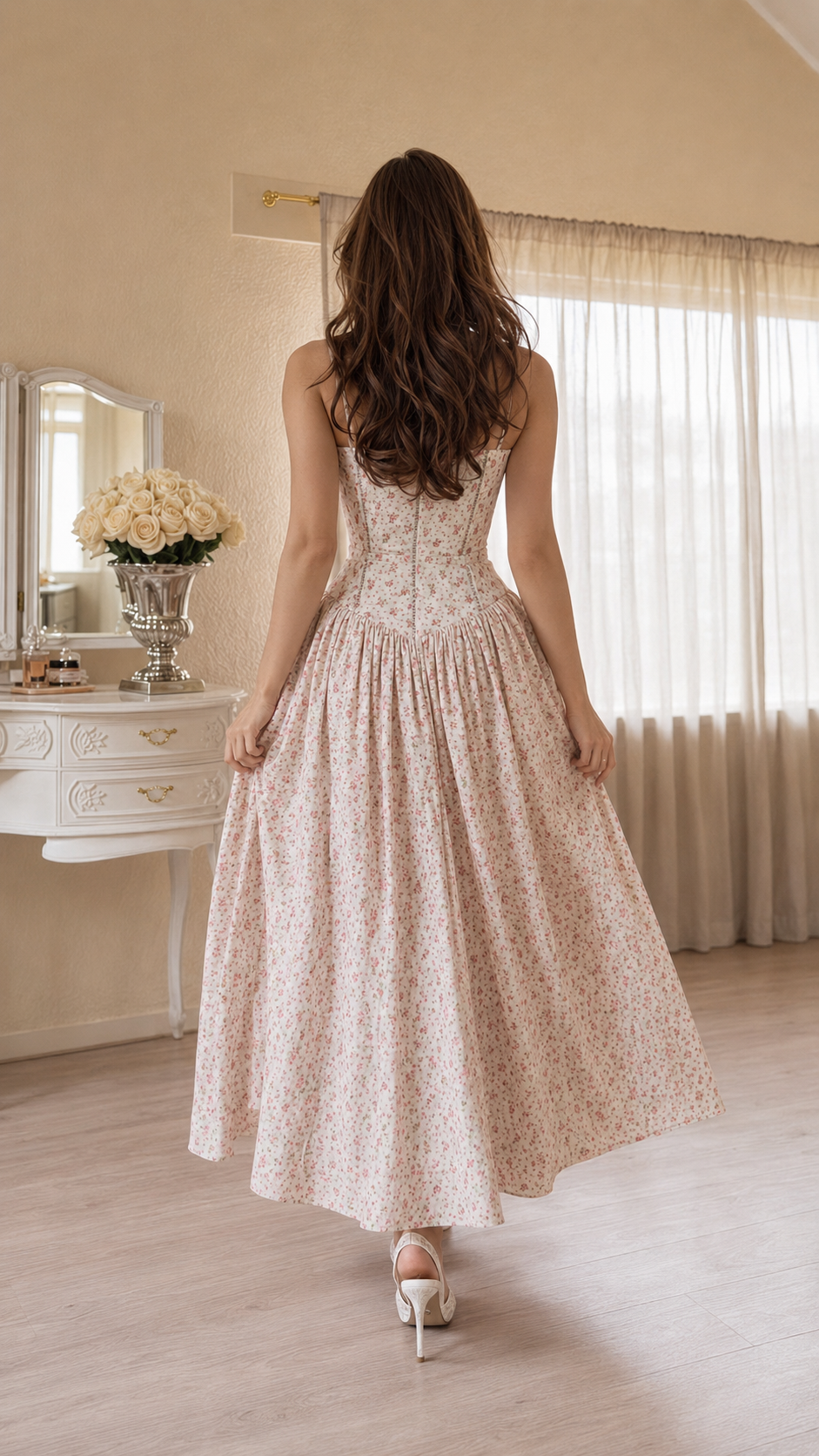 📦📦LAST DAY SAVE 49% ⏰Rosette Garden Midi Dress