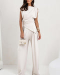 ✨ Free Shipping✨New Arrival Irregular Top & Wide Leg Pants Set