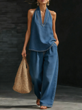 ✨✨Cozy Minimalist Two-piece Denim Set