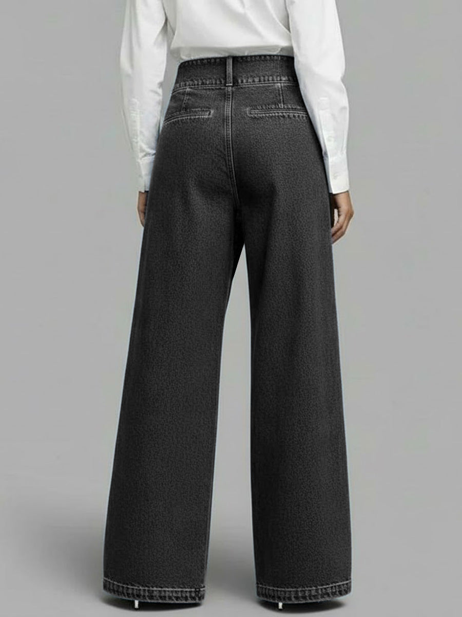 ✨ Free Shipping✨Women's High-waisted Casual Loose-fitting Wide-leg Jeans