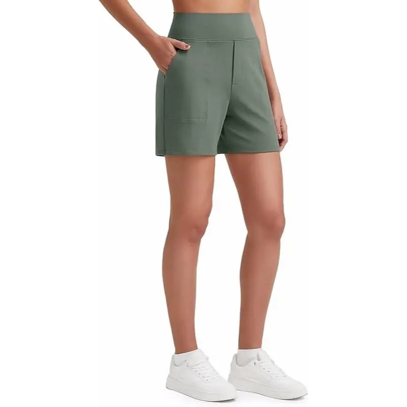 📦📦LAST DAY SAVE 49% ⏰Women's High-Waisted Athletic Bermuda Shorts with Pockets – Running, Yoga, Summer Casual Activewear(Buy 2 Free Shipping)