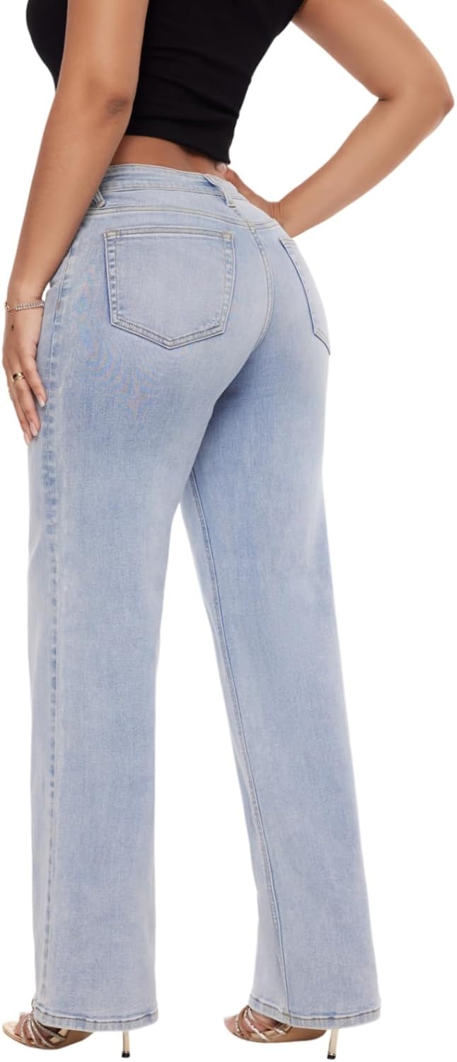 ✨✨Mid-Low Rise Baggy Jeans Wide Leg for Women
