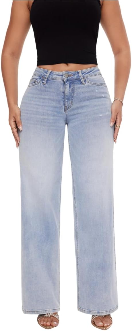 ✨✨Mid-Low Rise Baggy Jeans Wide Leg for Women