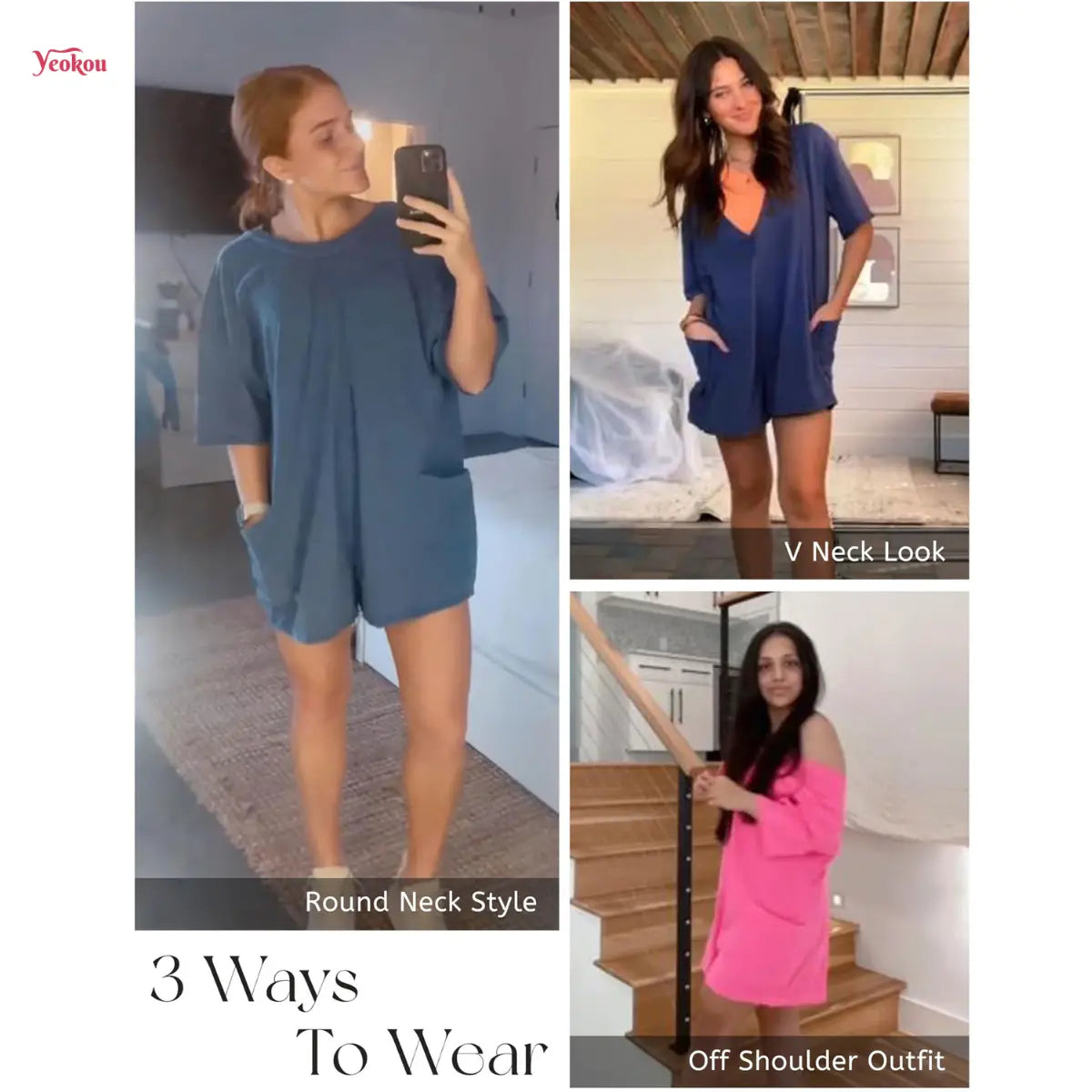 🌷🌷Women’s Oversized Jumpsuit 🔥 Workout Romper