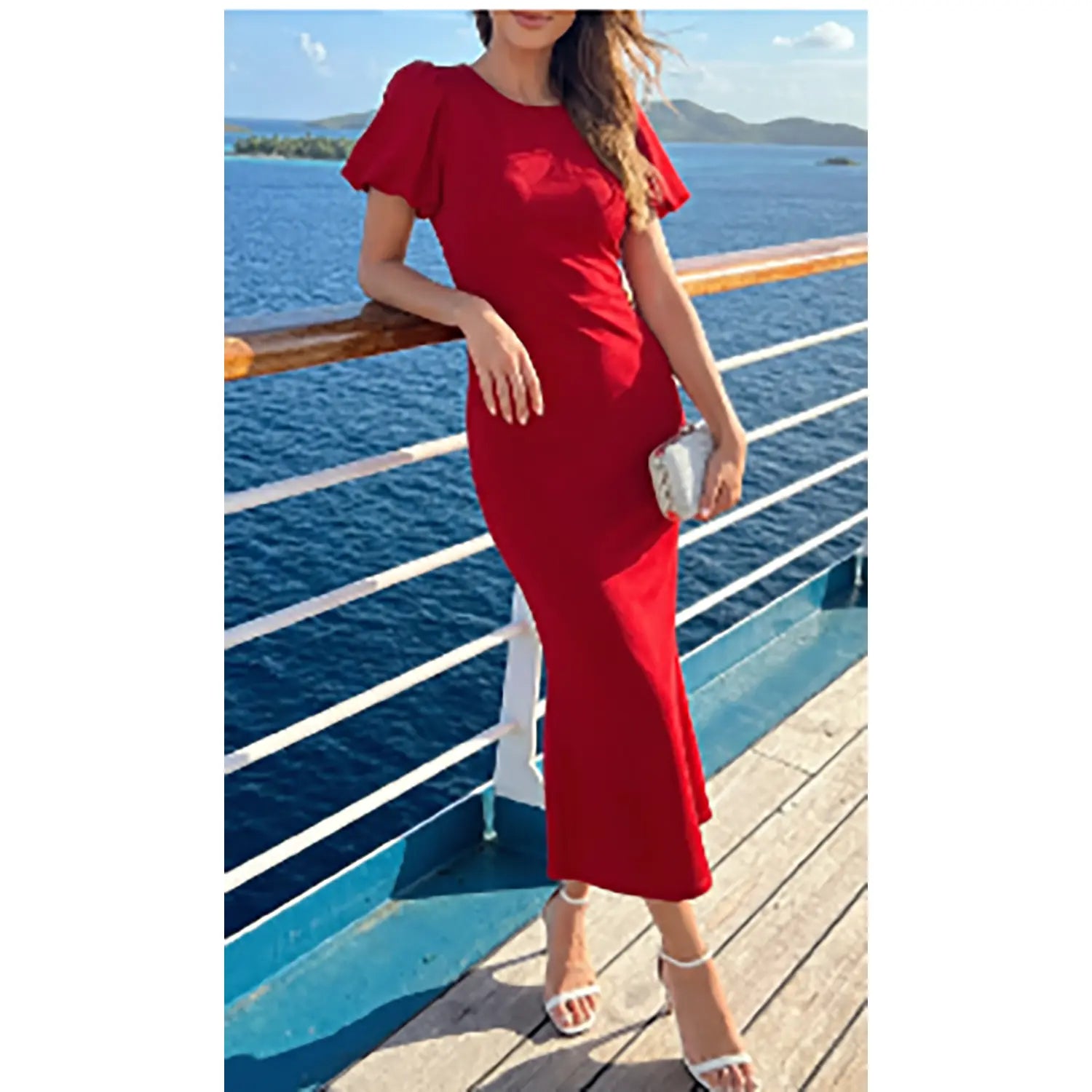 👗✨ Women’s Summer Bodycon Midi Dress – Elegant Wedding & Party 2026 👗✨