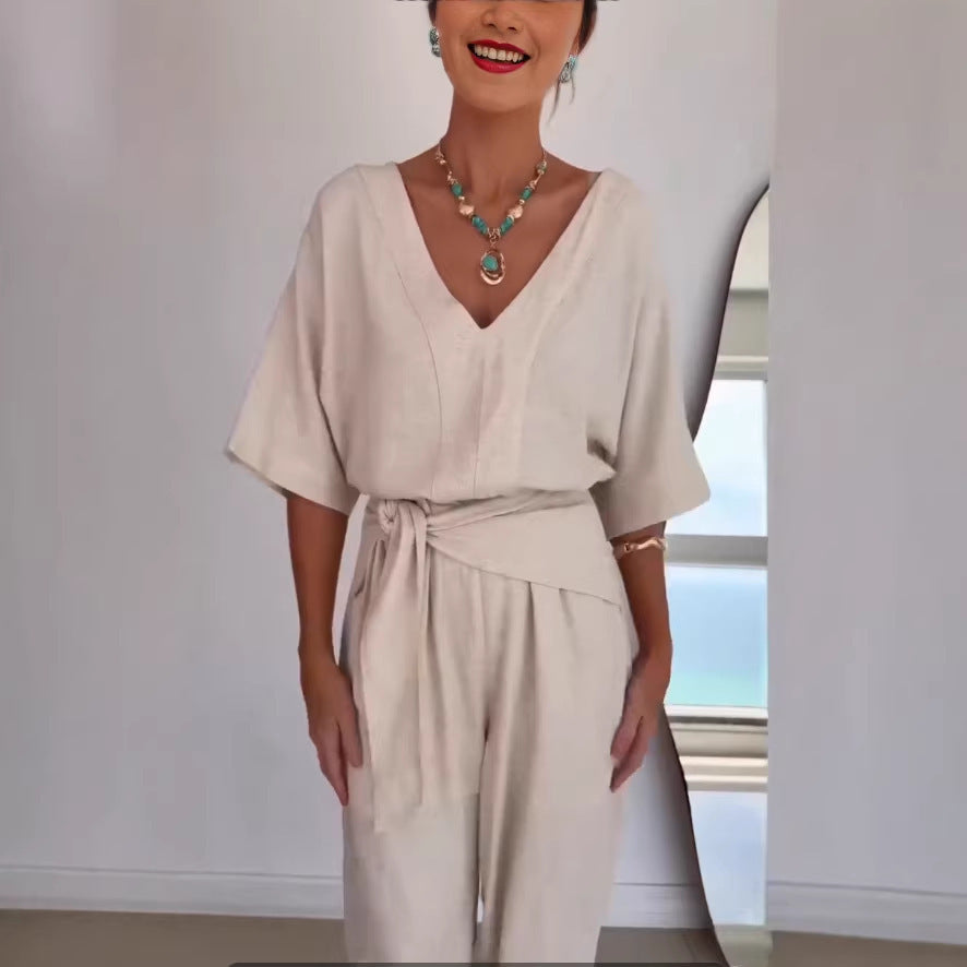 💎💎Women's Linen And Cotton Jumpsuit