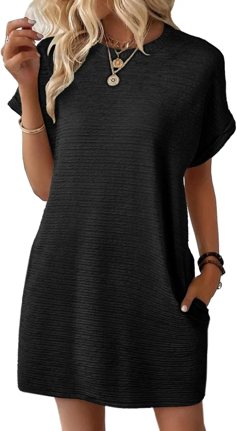 🎉🎉2026 New Women's Lightweight Summer Short Sleeve Dress with Pockets