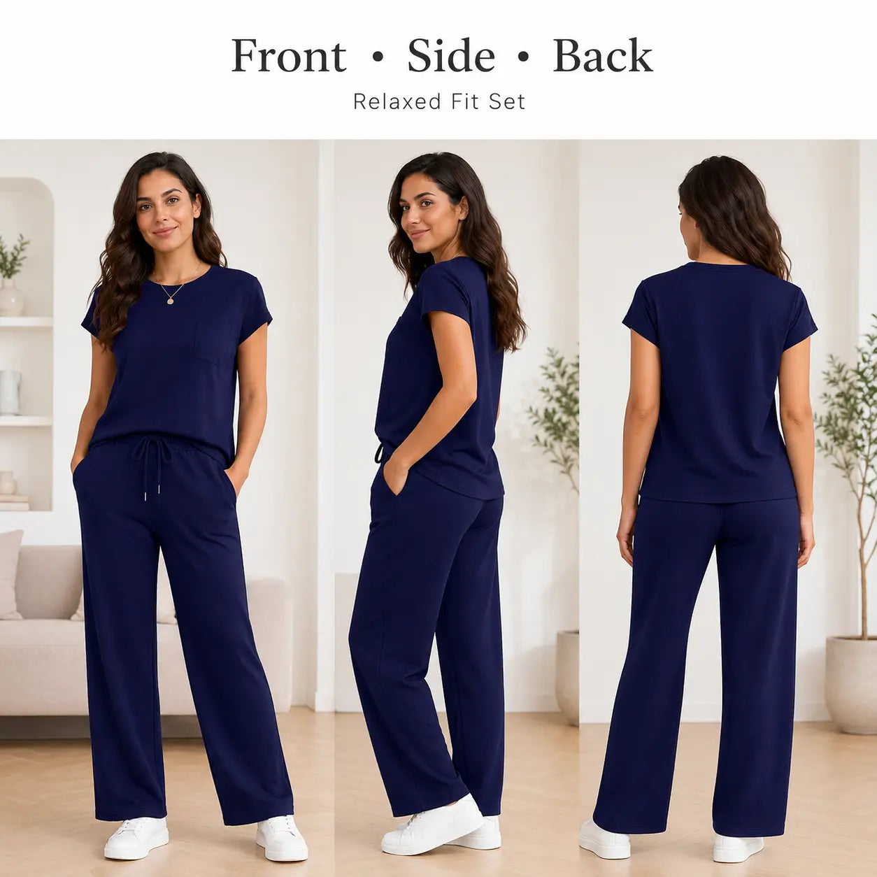 ☀️👗 Women’s 2-Piece Summer Set – Casual Travel & Lounge