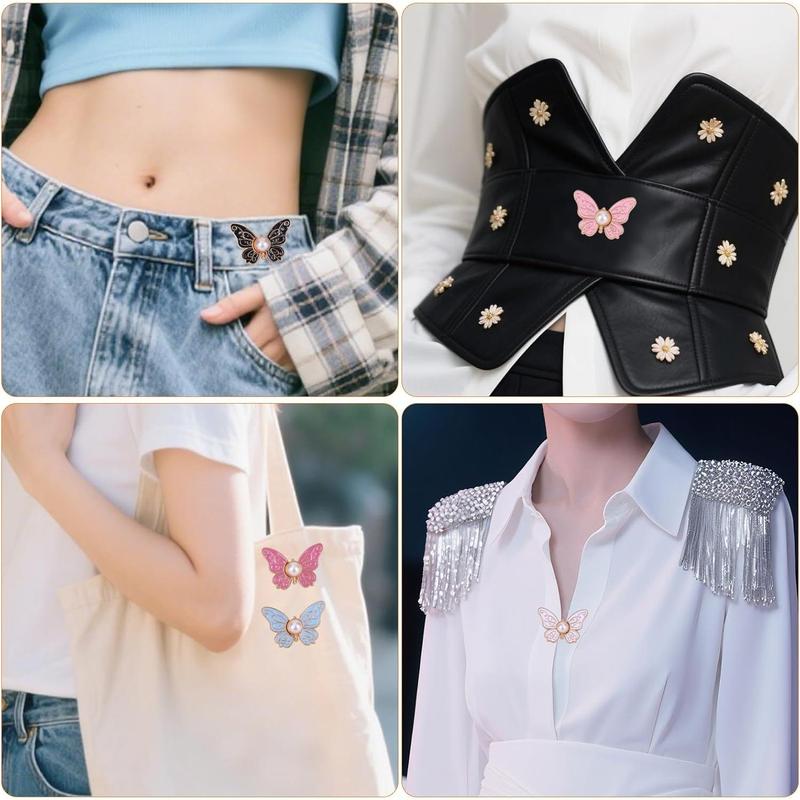 🌷🔥8Pcs Butterfly Pants Waist Tightener