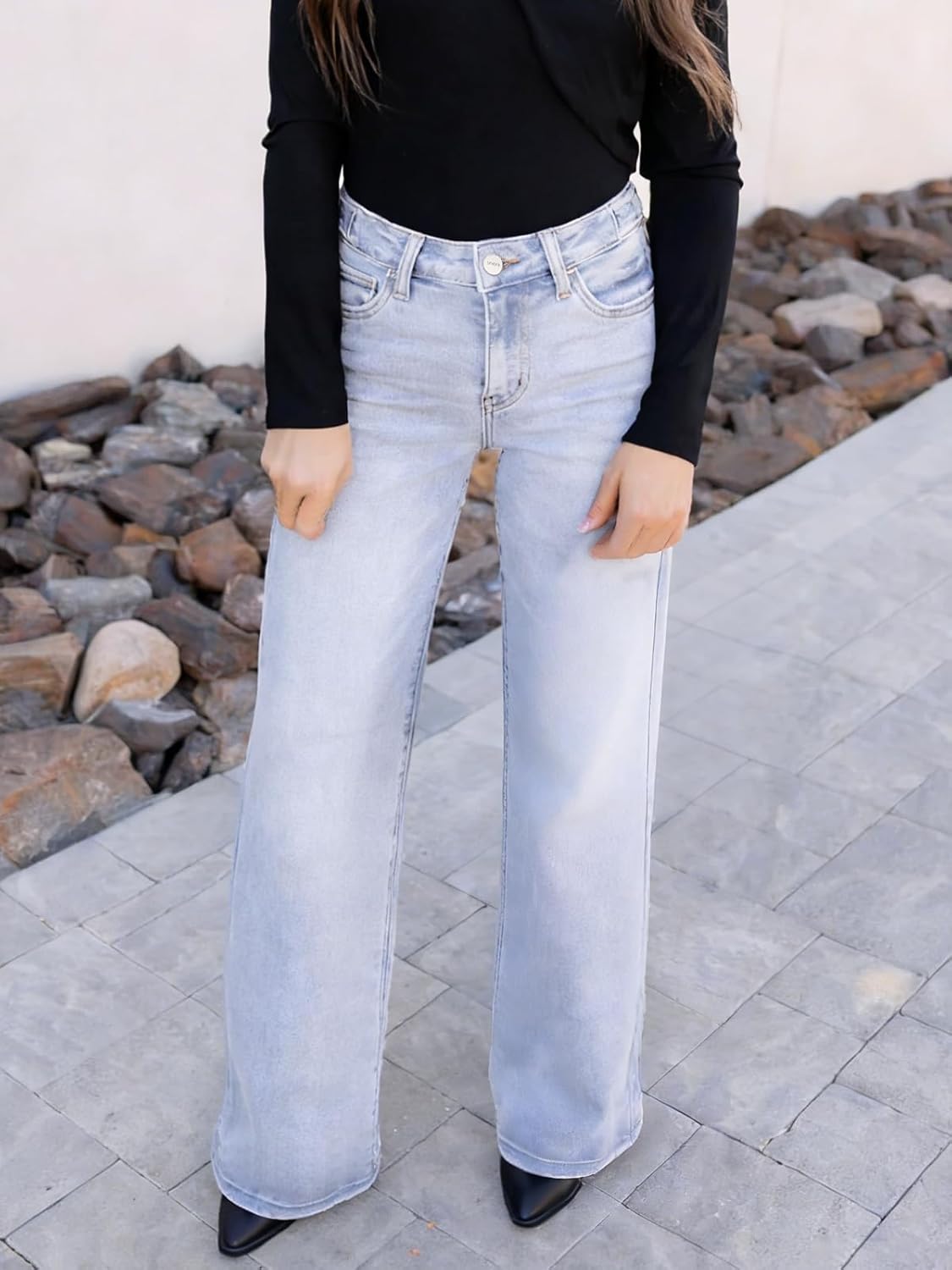 ✨✨Mid-Low Rise Baggy Jeans Wide Leg for Women