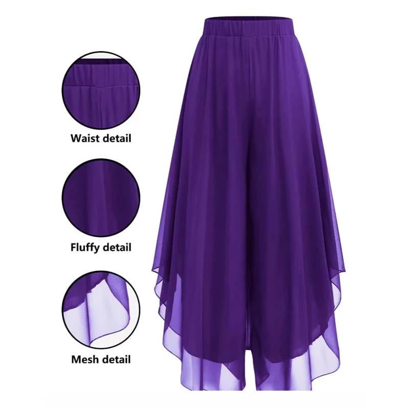 📦📦LAST DAY SAVE 49% ⏰Women's Asymmetrical Chiffon Wide-Leg Pants