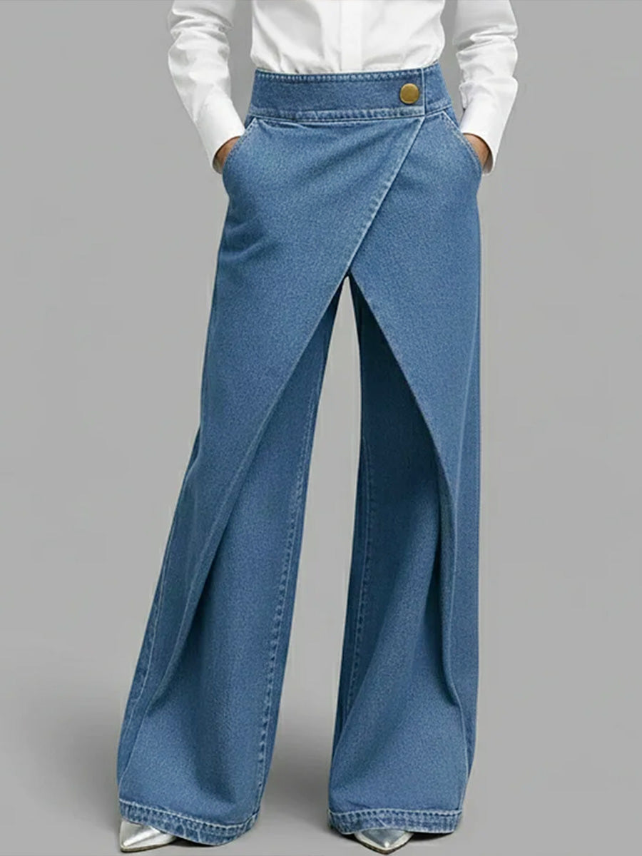 ✨ Free Shipping✨Women's High-waisted Casual Loose-fitting Wide-leg Jeans