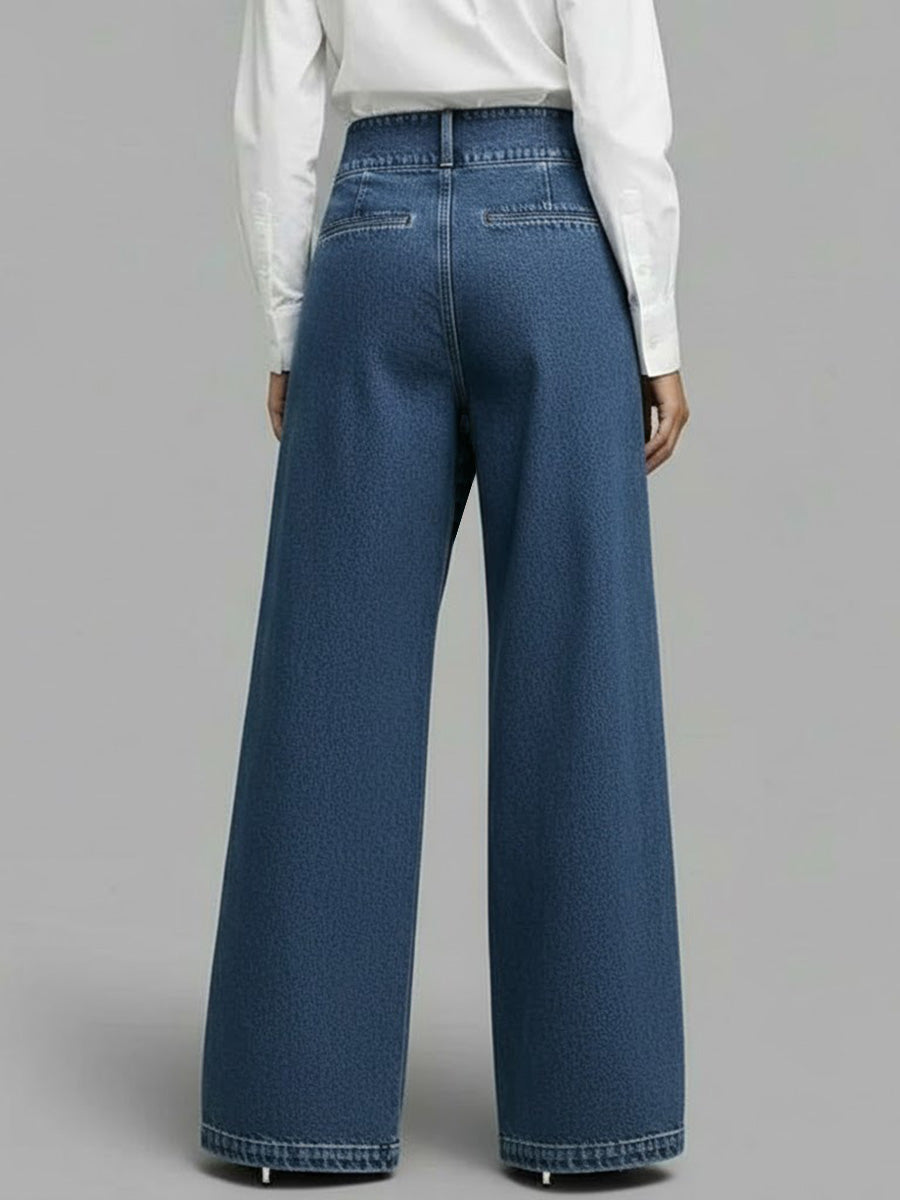 ✨ Free Shipping✨Women's High-waisted Casual Loose-fitting Wide-leg Jeans