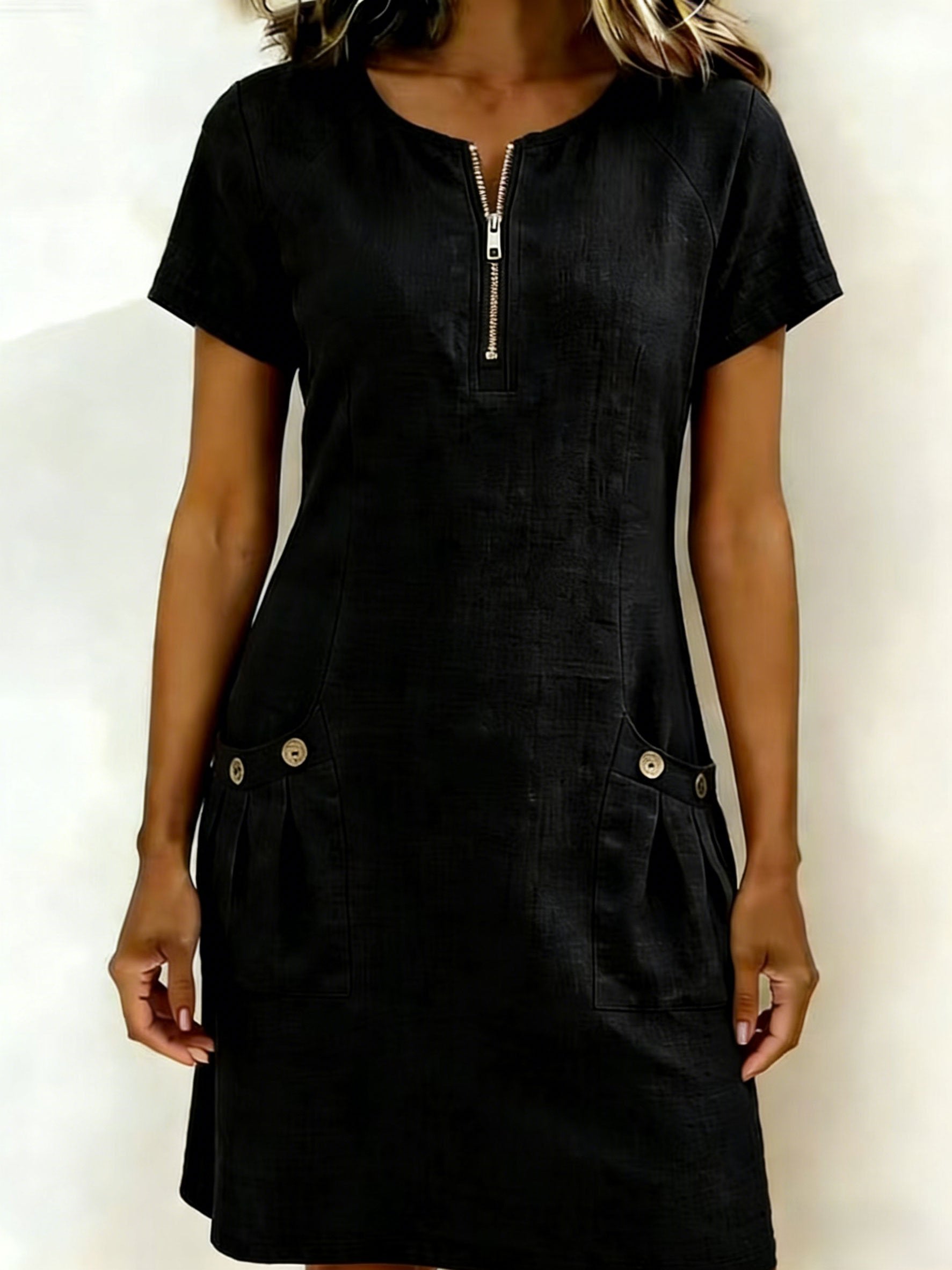 📦📦LAST DAY SAVE 49% ⏰Zipper Pocket Dress