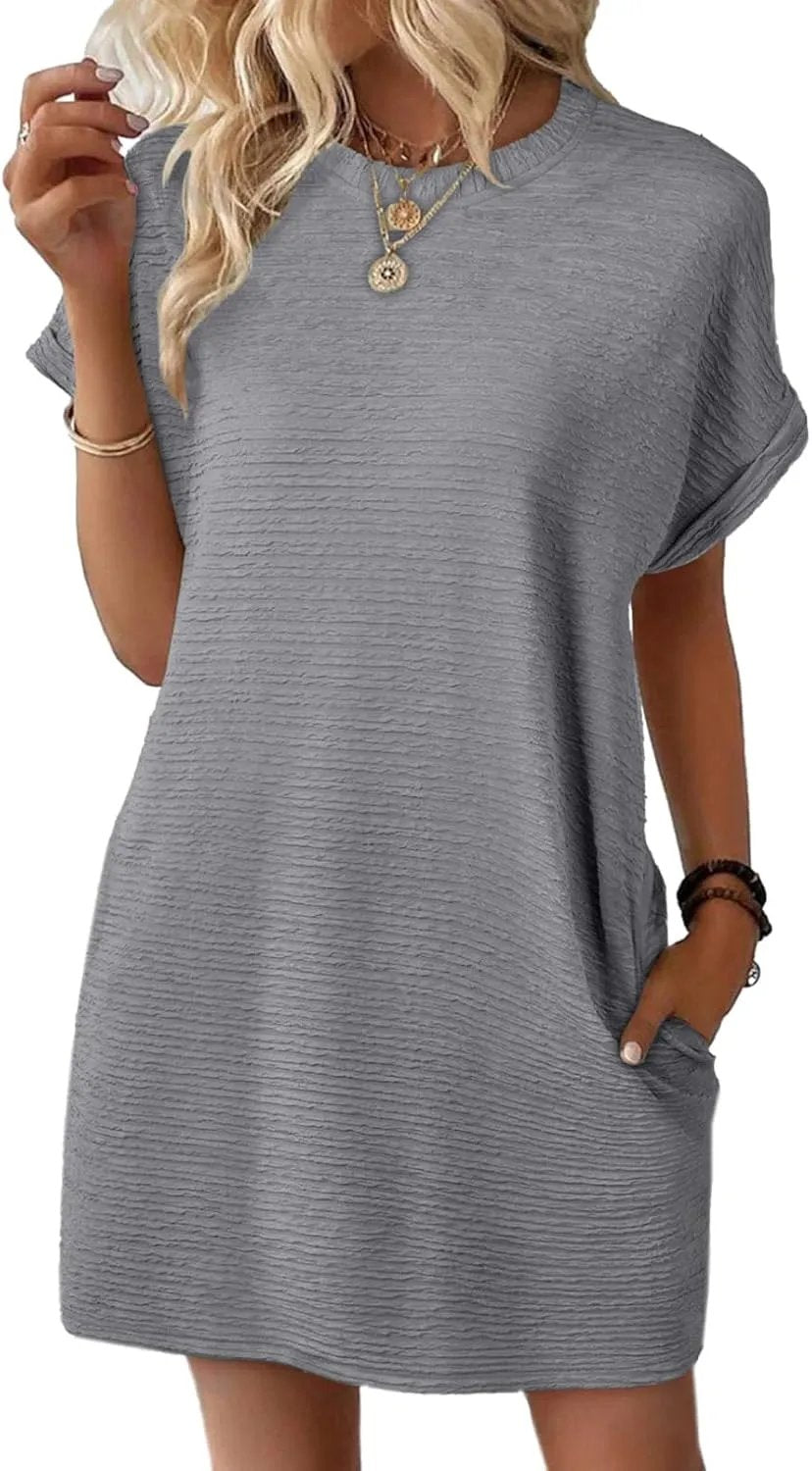 🎉🎉2026 New Women's Lightweight Summer Short Sleeve Dress with Pockets