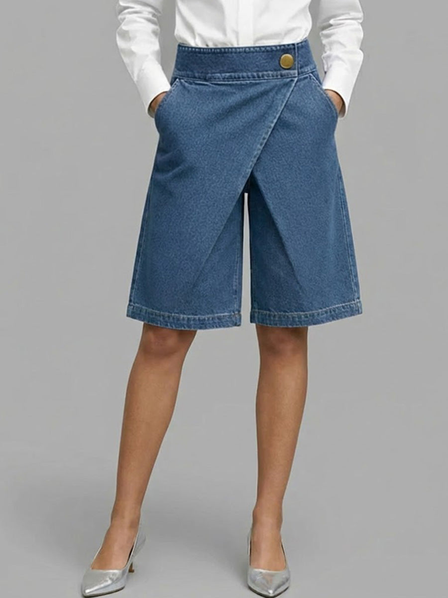 ✨✨Women's High-waisted Casual Loose Denim Shorts
