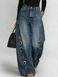 📦📦LAST DAY SAVE 49% ⏰Women's New High-waisted Casual Loose Wide-leg Jeans