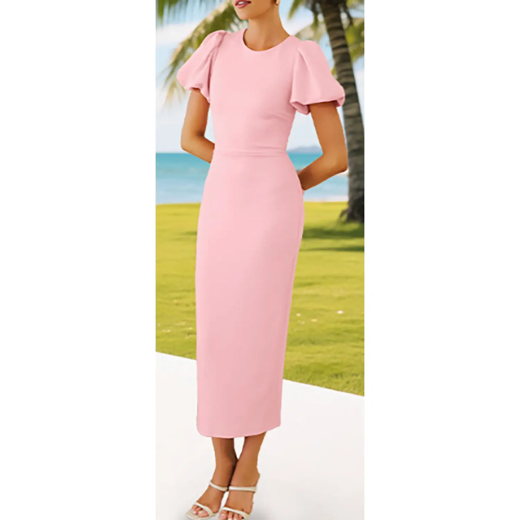 👗✨ Women’s Summer Bodycon Midi Dress – Elegant Wedding & Party 2026 👗✨