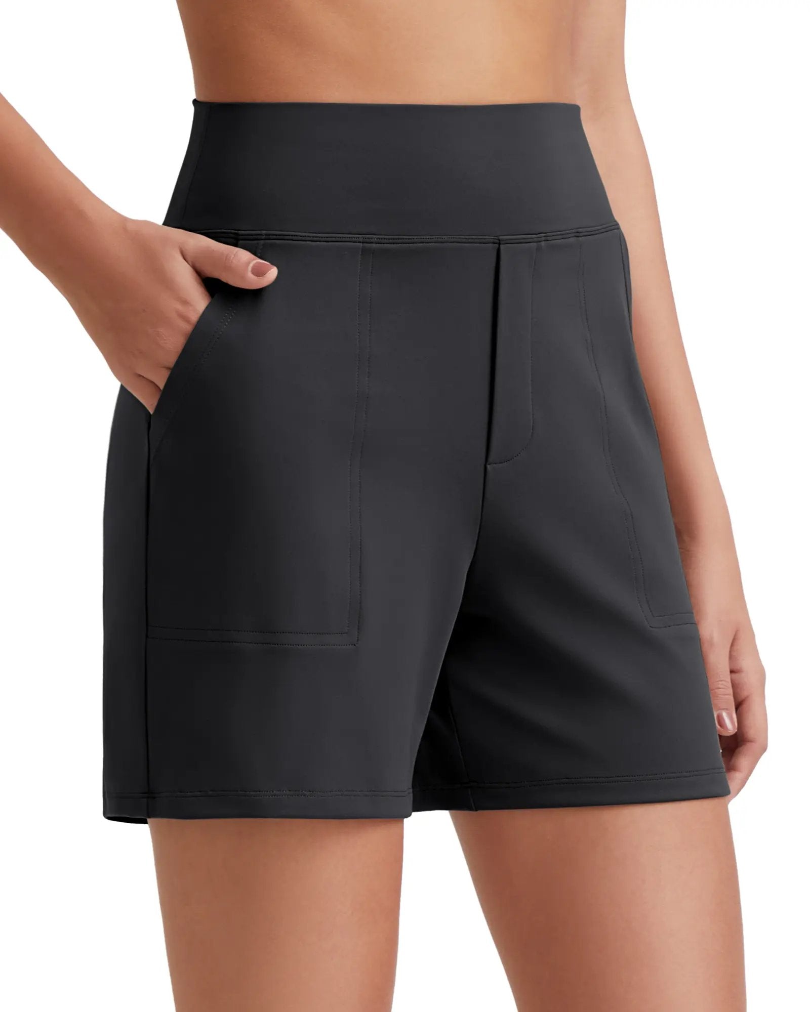 📦📦LAST DAY SAVE 49% ⏰Women's High-Waisted Athletic Bermuda Shorts with Pockets – Running, Yoga, Summer Casual Activewear(Buy 2 Free Shipping)
