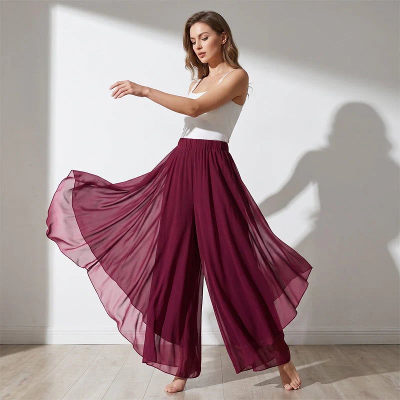📦📦LAST DAY SAVE 49% ⏰Women's Asymmetrical Chiffon Wide-Leg Pants