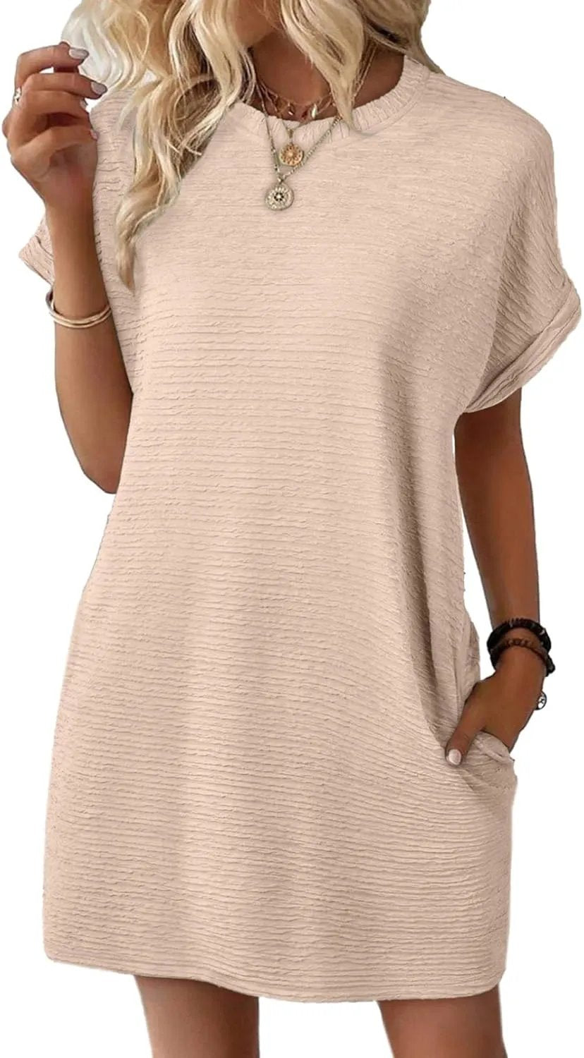 🎉🎉2026 New Women's Lightweight Summer Short Sleeve Dress with Pockets