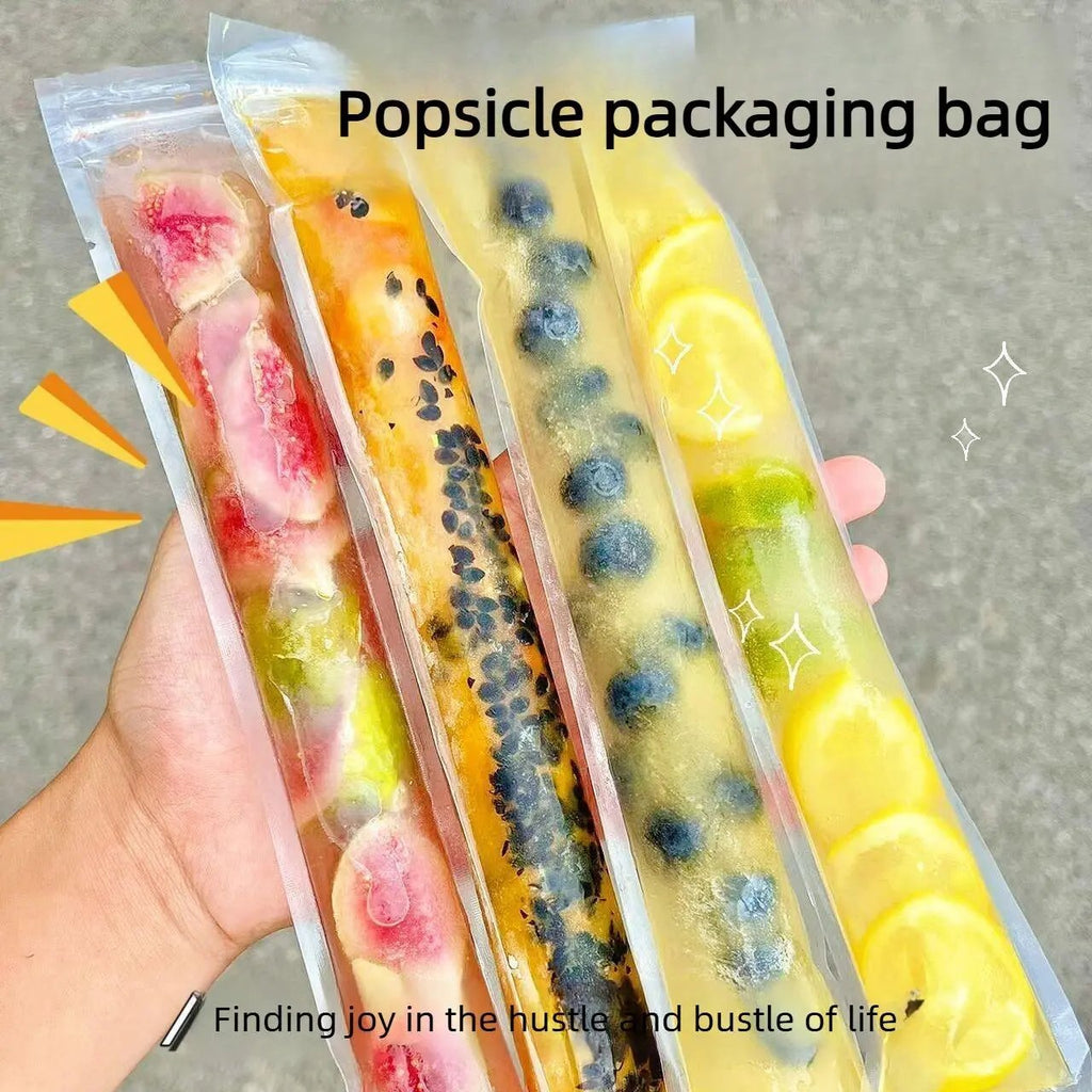 🍧100 PCS Food-grade disposable popsicle bags🧊