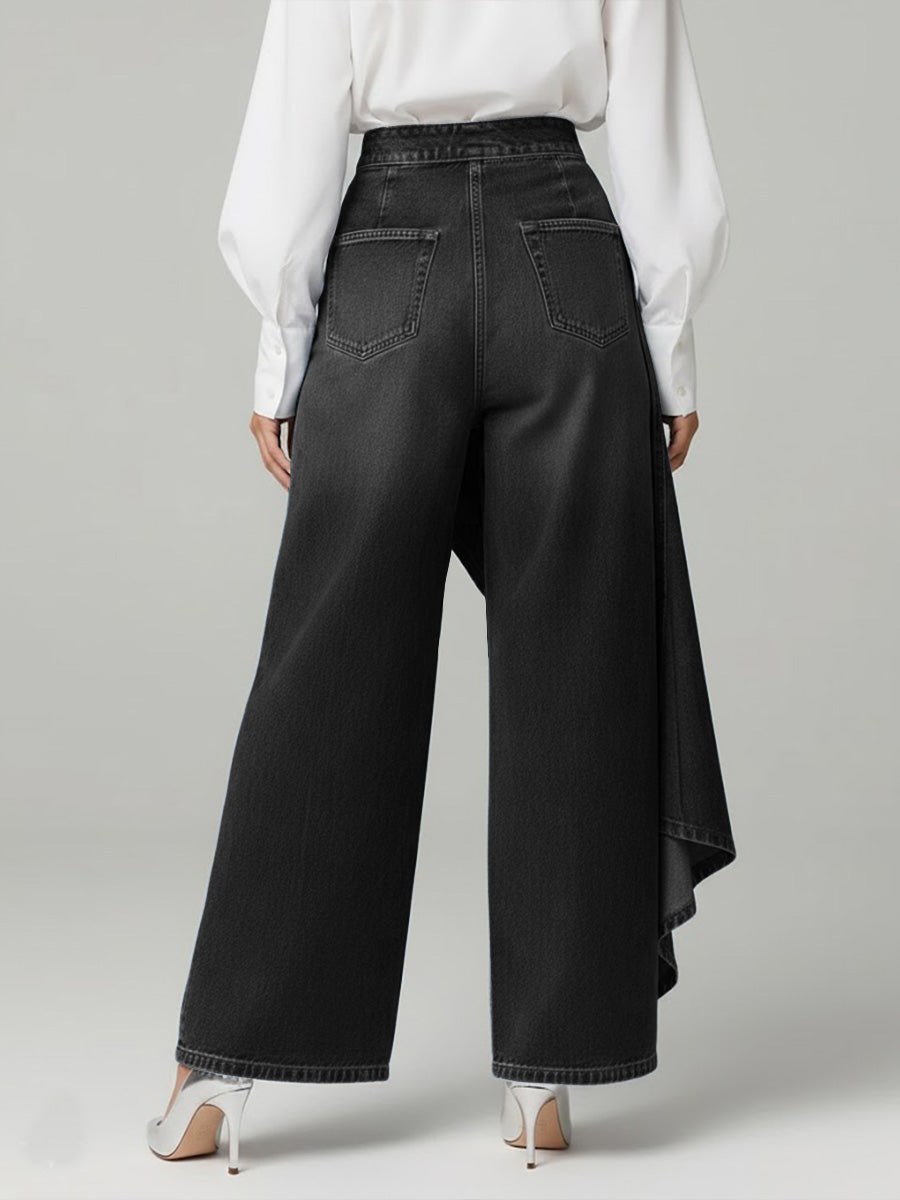 ✨✨ Women's High-waisted Relaxed Fit Wide-leg Jeans With A Stylish Design.