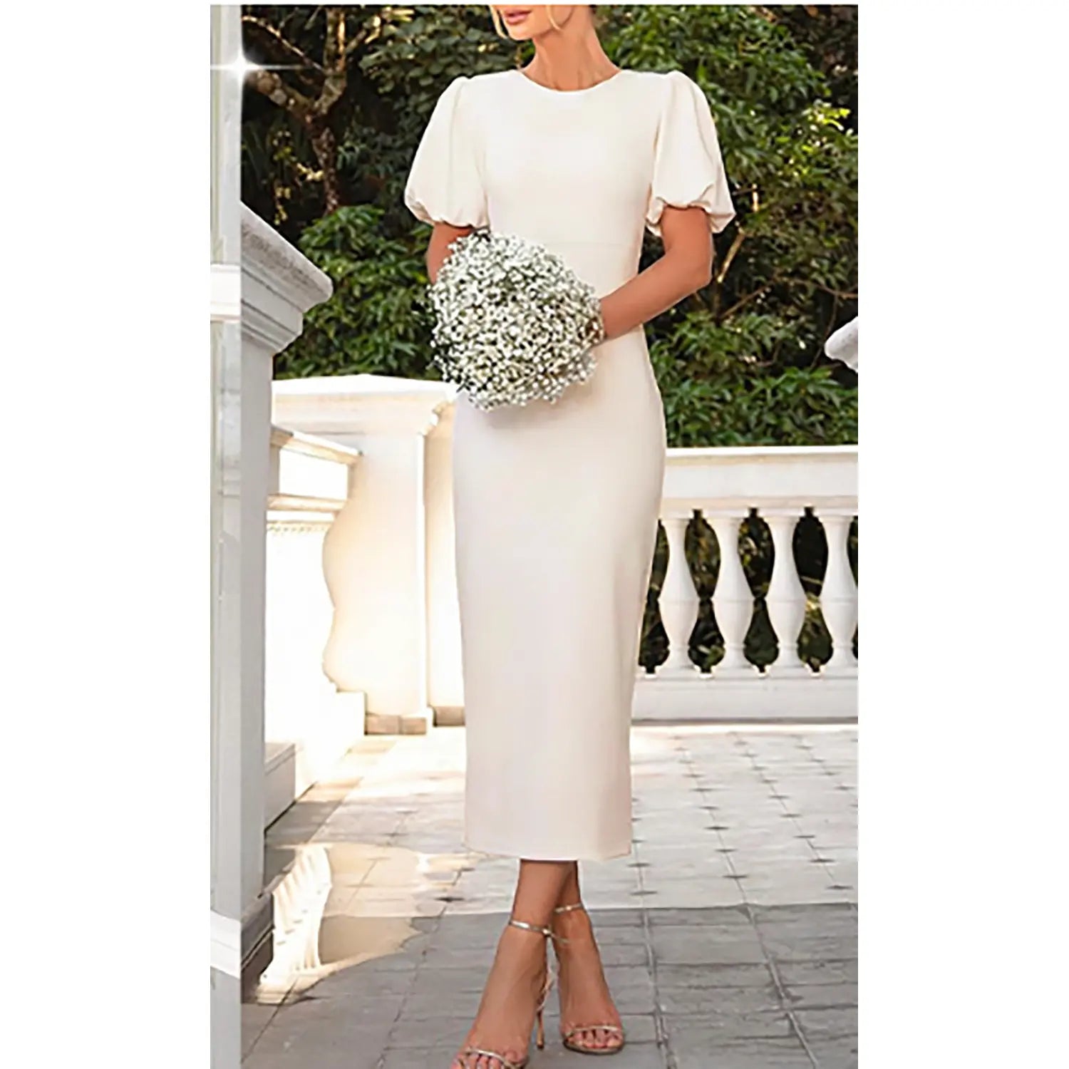 👗✨ Women’s Summer Bodycon Midi Dress – Elegant Wedding & Party 2026 👗✨