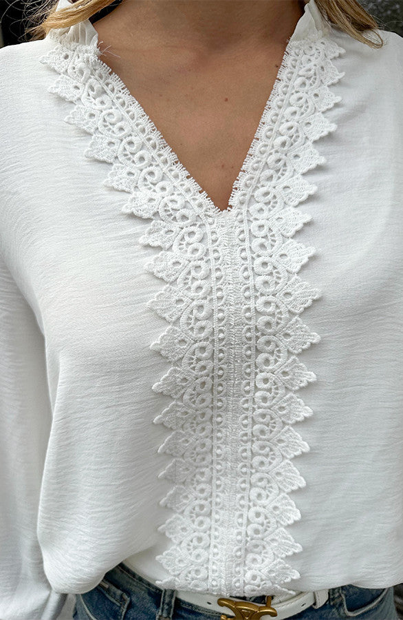 ✨ Buy 2 get 10% OFF and Free shipping✨Boho Blouse Kant Bibi Ecru
