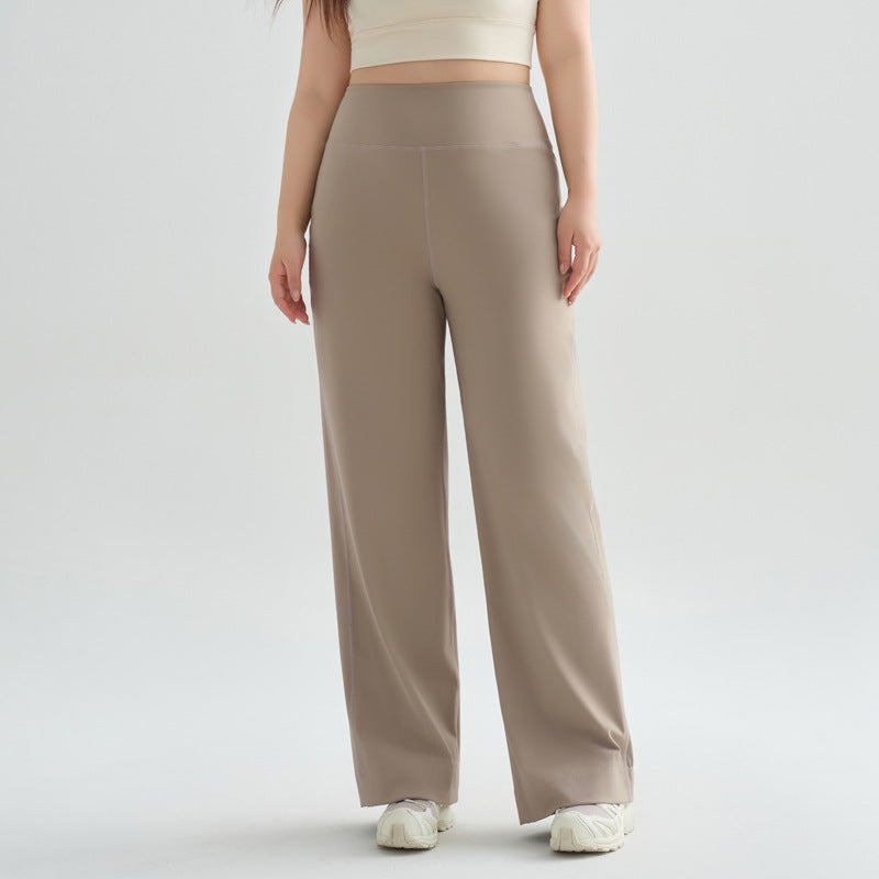 💝💝ESOFT Wide Leg Casual Pants, Women High-Waisted Yoga Pants with Pockets