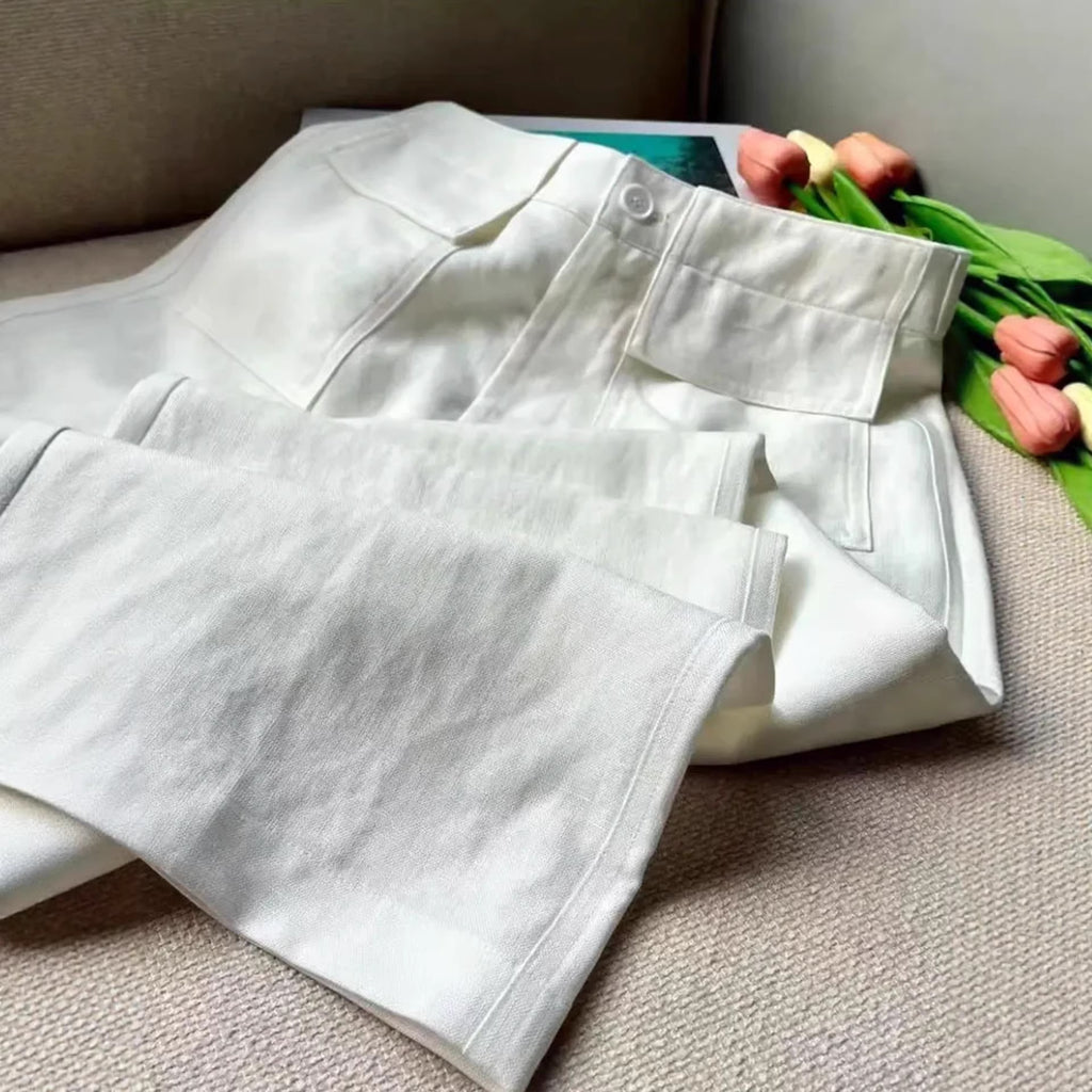 🌿 Women’s Green Tencel Linen Pants – Summer Casual Wide-Leg 2026 👖✨