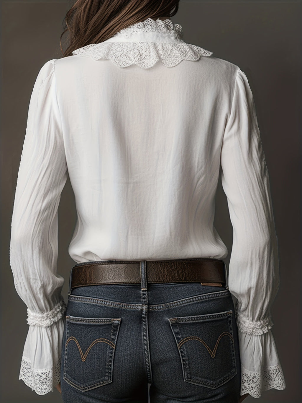 Women's Stylish Patchwork Thin Long-sleeved Top