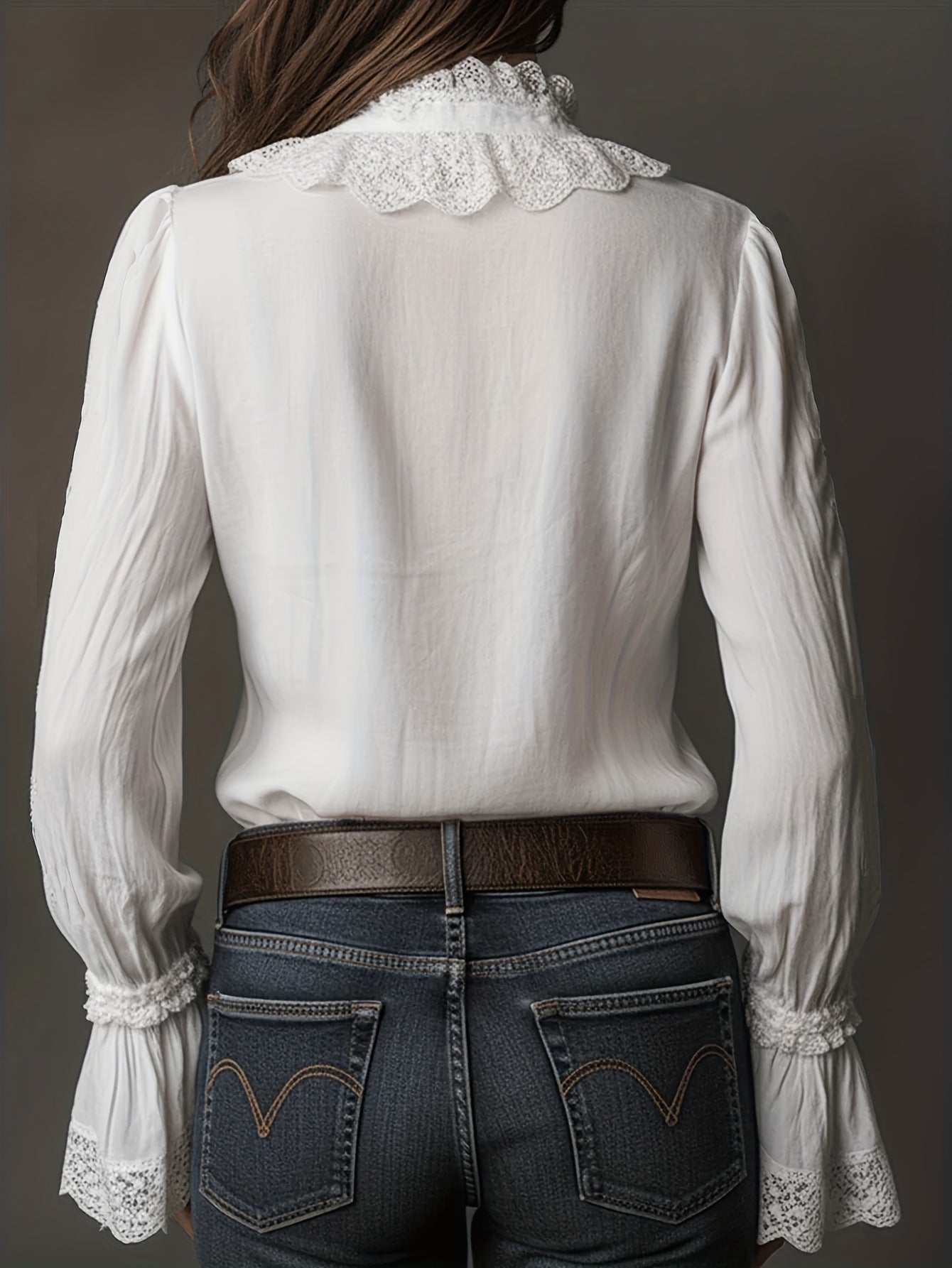 Women's Stylish Patchwork Thin Long-sleeved Top