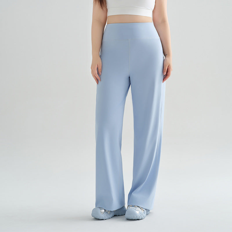 💝💝ESOFT Wide Leg Casual Pants, Women High-Waisted Yoga Pants with Pockets