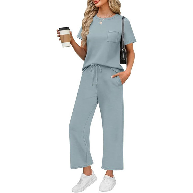 ☀️👗 Women’s 2-Piece Summer Set – Casual Travel & Lounge