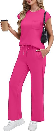 ☀️👗 Women’s 2-Piece Summer Set – Casual Travel & Lounge