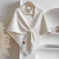 💝💝Women's Trendy Solid Knitted Shawl, Casual Soft Comfortable Scarf for Daily Wear, Fashion Accessories for Women & Girls