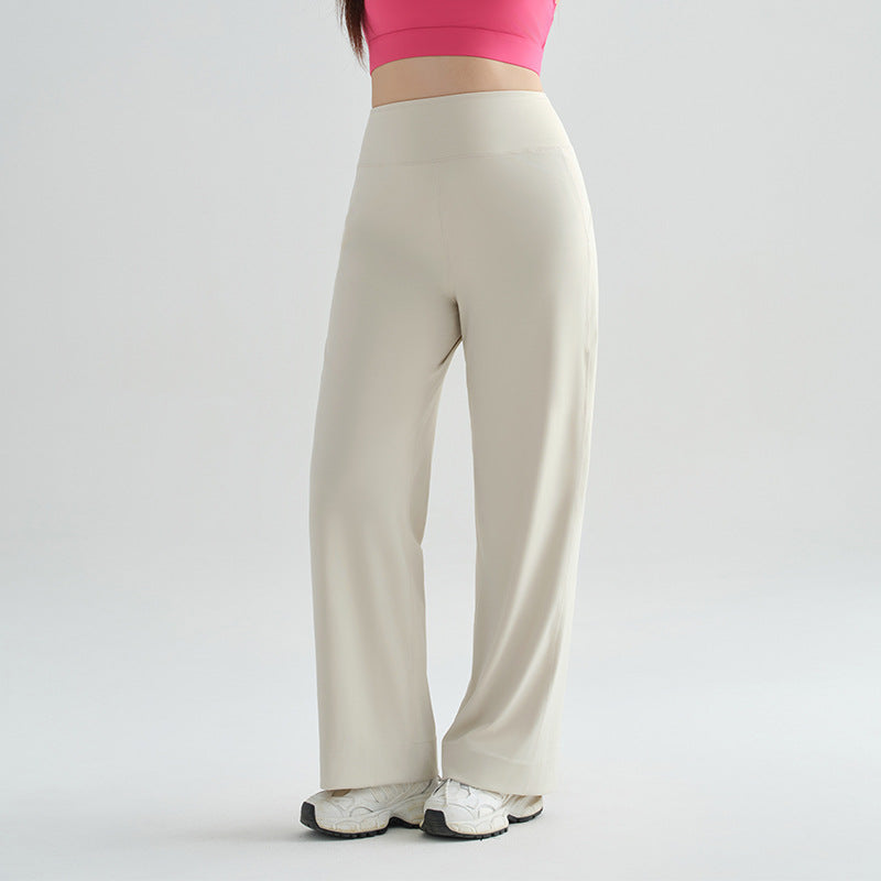 💝💝ESOFT Wide Leg Casual Pants, Women High-Waisted Yoga Pants with Pockets