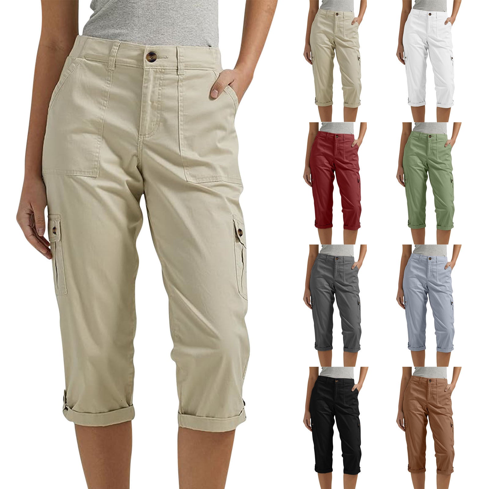 🎉Women's High Elasticity Multi-pocket Casual Shorts