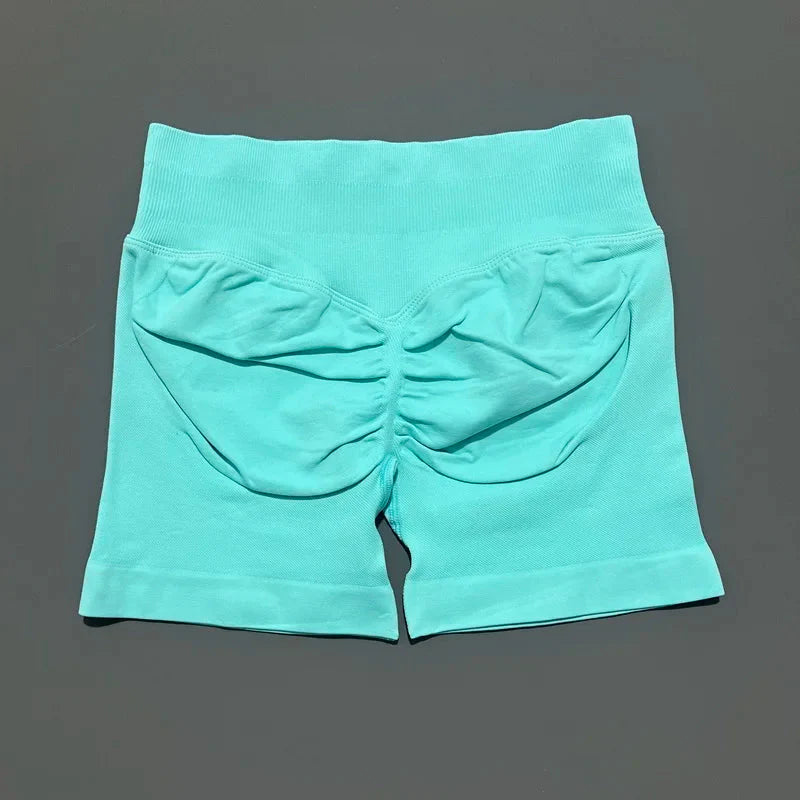 🌷🌷Women's Impact Low Waist Seamless Yoga Scrunch Bum Gym Shorts Workout Biker Short Stretch Fitness Shorts