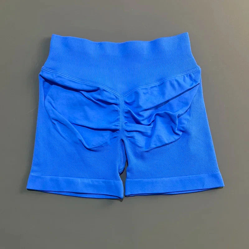 🌷🌷Women's Impact Low Waist Seamless Yoga Scrunch Bum Gym Shorts Workout Biker Short Stretch Fitness Shorts