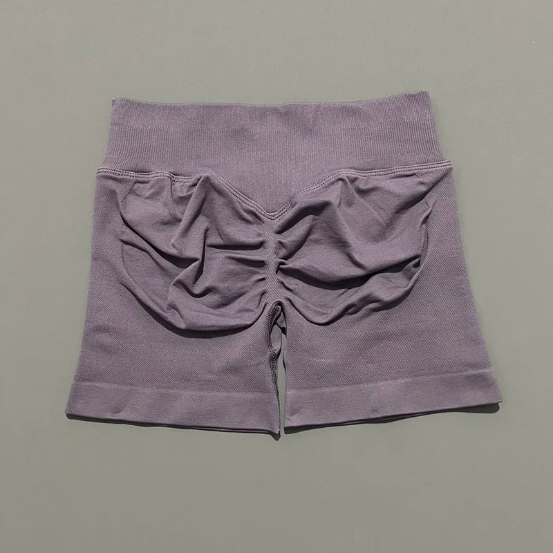 🌷🌷Women's Impact Low Waist Seamless Yoga Scrunch Bum Gym Shorts Workout Biker Short Stretch Fitness Shorts