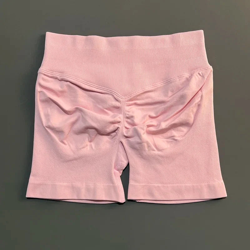 🌷🌷Women's Impact Low Waist Seamless Yoga Scrunch Bum Gym Shorts Workout Biker Short Stretch Fitness Shorts