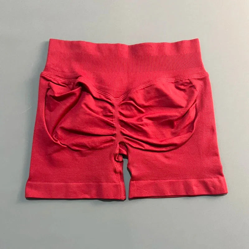 🌷🌷Women's Impact Low Waist Seamless Yoga Scrunch Bum Gym Shorts Workout Biker Short Stretch Fitness Shorts