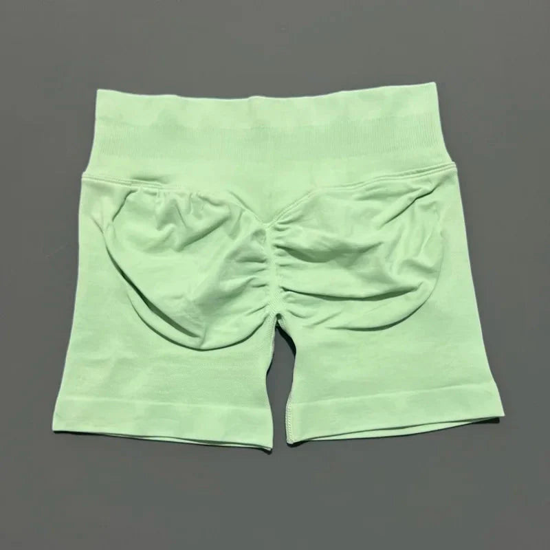 🌷🌷Women's Impact Low Waist Seamless Yoga Scrunch Bum Gym Shorts Workout Biker Short Stretch Fitness Shorts