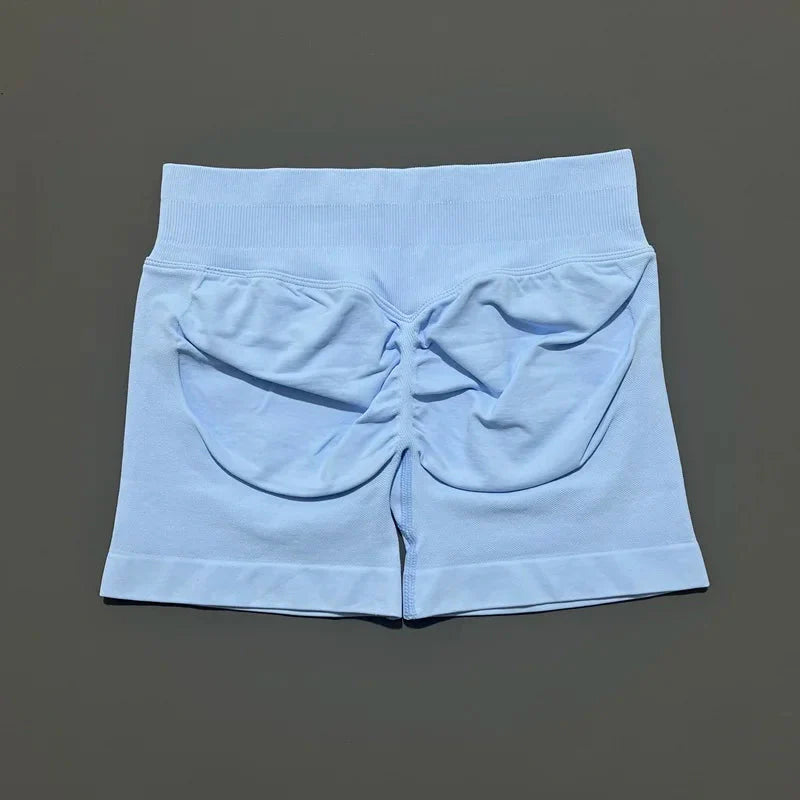 🌷🌷Women's Impact Low Waist Seamless Yoga Scrunch Bum Gym Shorts Workout Biker Short Stretch Fitness Shorts