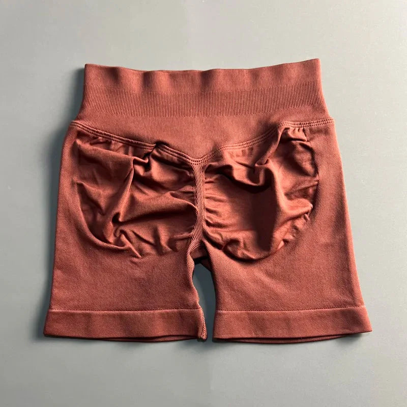 🌷🌷Women's Impact Low Waist Seamless Yoga Scrunch Bum Gym Shorts Workout Biker Short Stretch Fitness Shorts