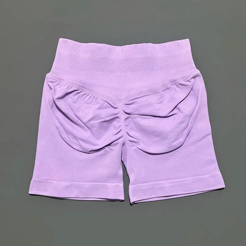 🌷🌷Women's Impact Low Waist Seamless Yoga Scrunch Bum Gym Shorts Workout Biker Short Stretch Fitness Shorts